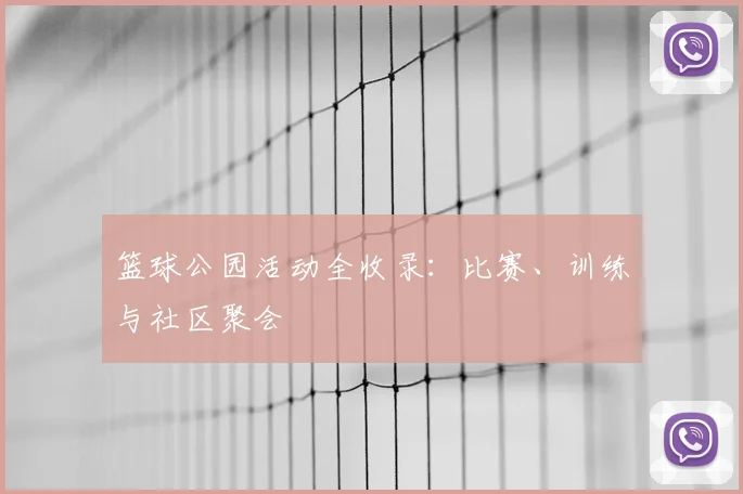 篮球公园活动全收录：比赛、训练与社区聚会
